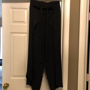 Black flowing wide leg pants - 18